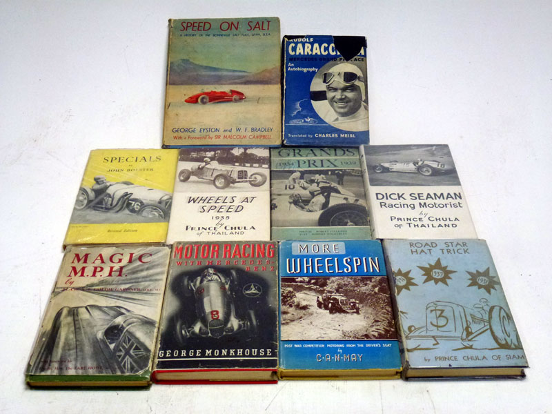 Old Racing Book Lot 421 - Ten Early Motor Racing Books