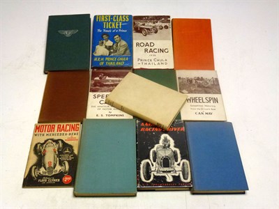 Lot 425 - Thirteen Early Motor Racing Books