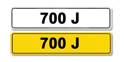 Lot 4 - Registration Number 700 J