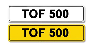 Lot 1 - Registration Number TOF 500
