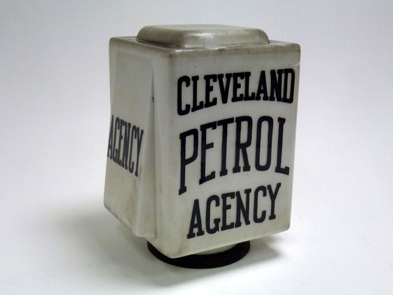 Lot 16 - 'Cleveland Petrol Agency' Glass Petrol Pump Globe**