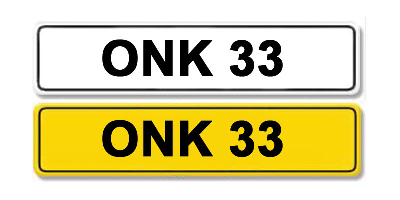 Lot 5 - Registration Number ONK 33