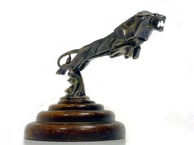 Lot 29 - An Exceptionally Fine Leaping 'Lion' Mascot by Casmir Brau, French, Circa 1925