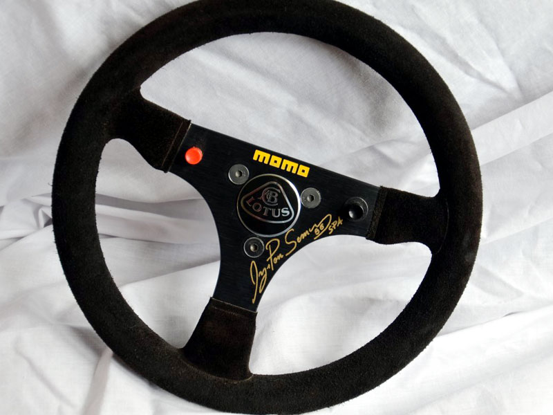 Lot 39 - Ayrton Senna's JPS Lotus Steering Wheel, 1986