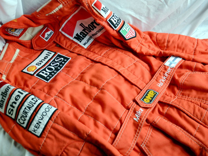 Lot 43 - Mika Hakkinen's McLaren F1 Race Suit