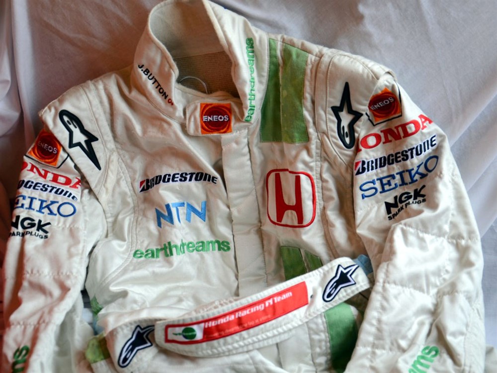 Lot 41 - Jenson Button's Honda Earthdreams F1 Race Suit
