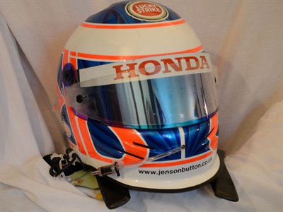 Lot 40 - Jenson Button's Race Used Crash Helmet, 2003 Season