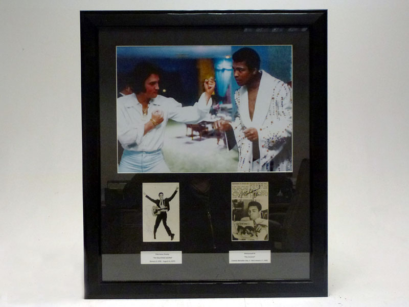 Lot 10 - Elvis Presley and Mohammed Ali Signed Presentation