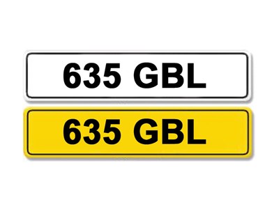 Lot 6 - Registration Number 635 GBL