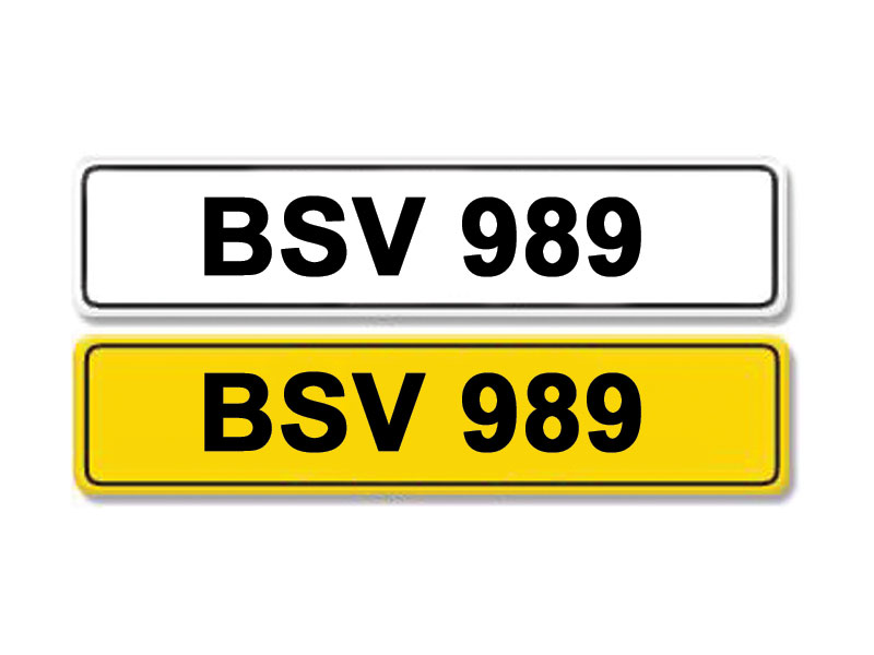 Lot 9 - Registration Number BSV 989