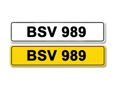Lot 9 - Registration Number BSV 989