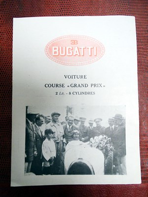 Lot 89 - An Extremely Rare Bugatti T35 Sales Brochure, 1924