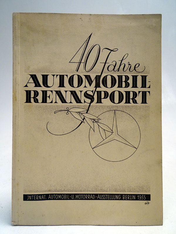 Lot 18 - 1935 Mercedes-Benz '40 Jahre Automobil-Rennsport' Achievement Brochure