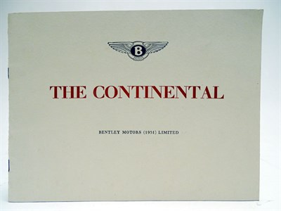 Lot 127 - Bentley R-Type Continental Sales Brochure