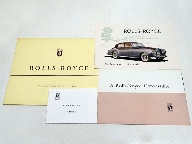 Lot 28 - Three Rolls-Royce Silver Cloud Sales Brochures