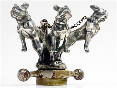 Lot 100 - A Rare 'Three Bulldogs' Mascot by Marvel, French, 1923