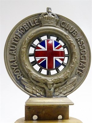 Lot 96 - An Extremely Rare RAC Associate Member's Badge Prototype, 1912