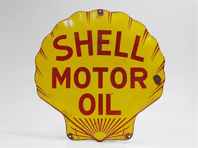 Lot 116 - Shell Motor Oil Enamel Sign