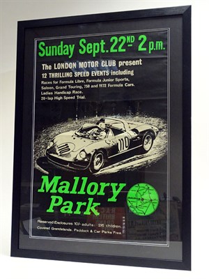 Lot 186 - An Original Race Advertisement Poster, Featuring a Ferrari 206SP