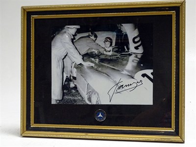 Lot 160 - Juan Manuel Fangio Hand-Signed Photograph