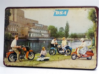 Lot 175 - An Original BSA Motorcycles Advertising Display Board