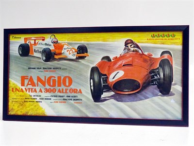 Lot 177 - 'Fangio' Movie Advertisement Poster