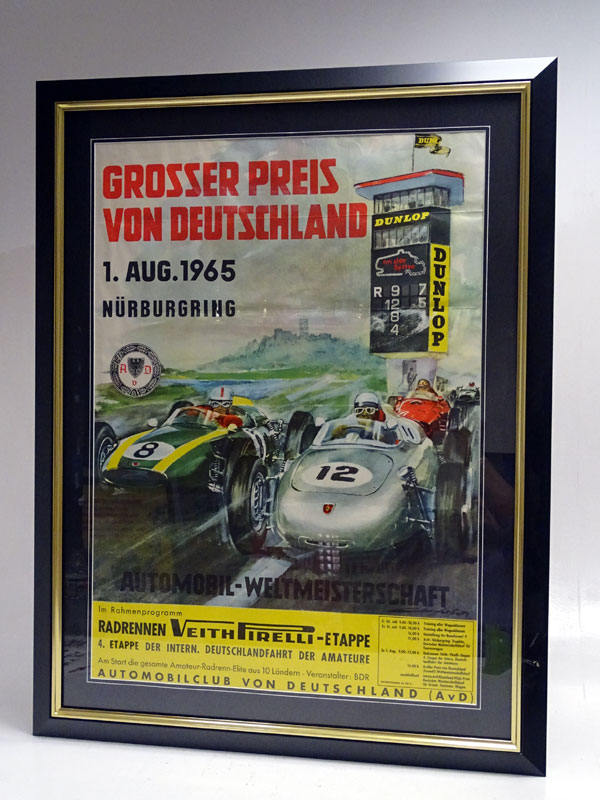 Lot 62 - A Rare German Grand Prix Advertising Poster, 1965