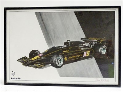 Lot 189 - Lotus 78 Artwork by John Ketchell