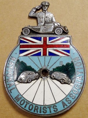 Lot 206 - A National Motorists Association Enamel Badge, Late 1930s