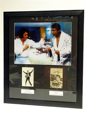 Lot 280 - Elvis Presley and Mohammed Ali Signed Presentation
