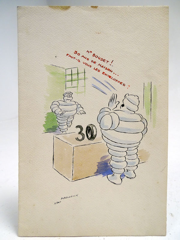 Lot 267 - Original Michelin Tyres Monsieur Bibendum Artist's Proof