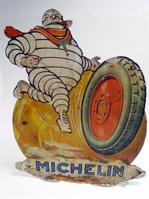 Lot 264 - An Extremely Rare Michelin Tyres Advertising Showcard, c1912