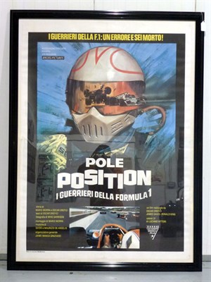 Lot 187 - Framed/Glazed Large 'Pole Position' Movie Poster