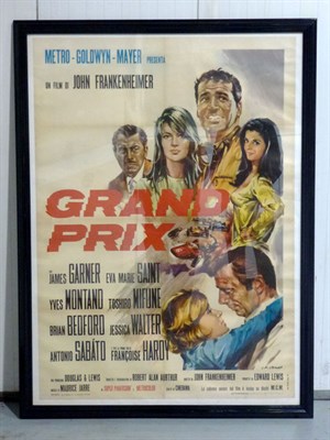Lot 181 - Framed/Glazed 'Grand Prix' Movie Poster