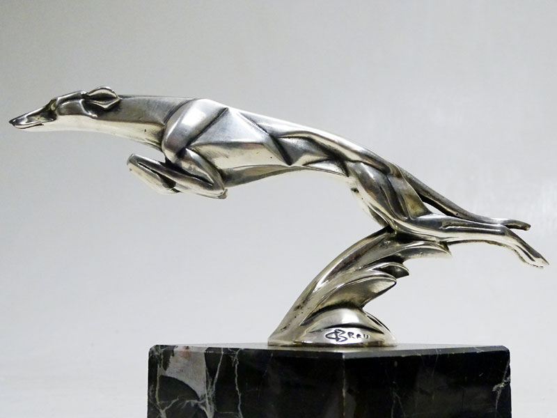 Lot 108 - A Rare Delage Greyhound Mascot by Casmir Brau