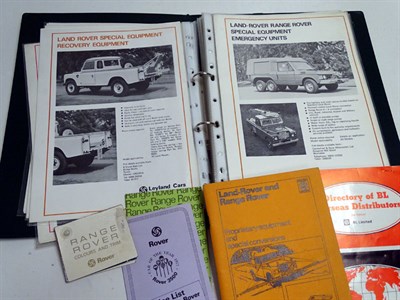 Lot 120 - Land Rover and Range Rover Paperwork