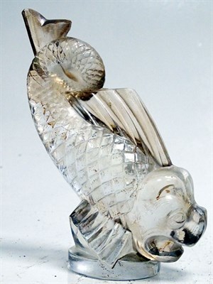 Lot 136 - Sea Serpent Glass Accessory Mascot by David Gueron, 1930s