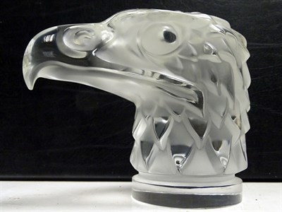 Lot 272 - Tete D'Aigle / Eagle's Head Glass Mascot by R. Lalique