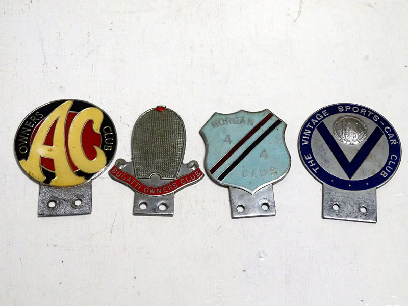 Lot 10 - Four Car Badges