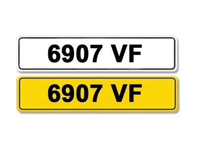 Lot 7 - Registration Number 6907 VF