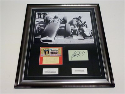 Lot 44 - Graham and Damon Hill Signed Photographic Presentation