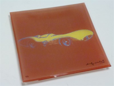 Lot 9 - Rare Andy Warhol (Rosenthal Studio Line) Mercedes-Benz Glass Plate