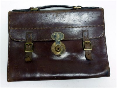 Lot 187 - A Leather Documents Case, Marked 'B. Bira'