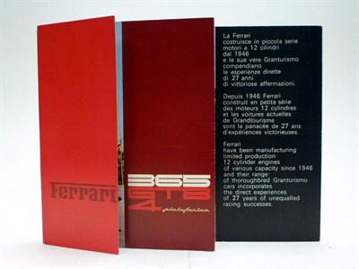 Lot 204 - Ferrari 365 GTB/4 Daytona Sales Brochure