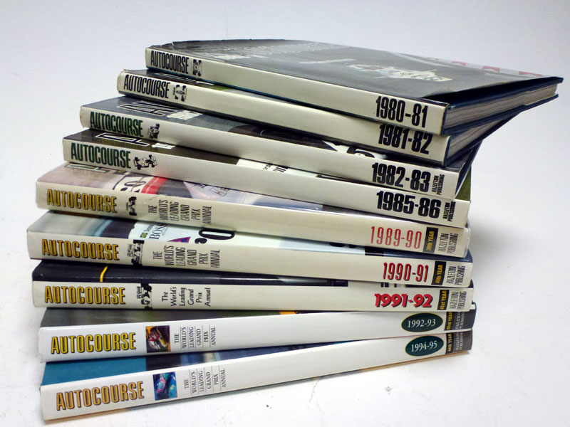 Lot 217 - Nine Autocourse Annuals