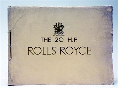 Lot 230 - Rolls-Royce 20HP Sales Brochure