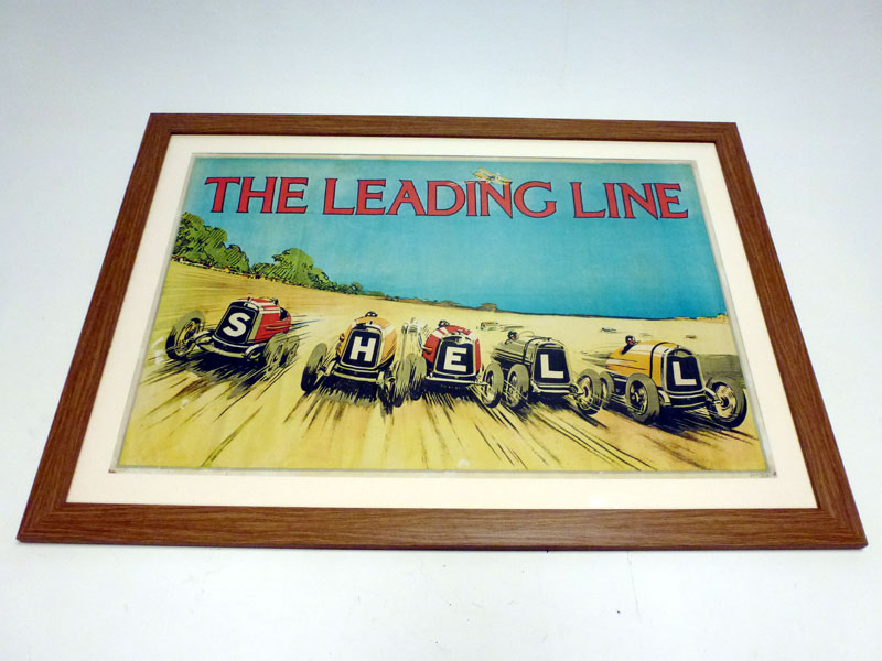 Lot 88 - Rare Shell Petroleum 'The Leading Line' Advertising Poster, 1930s