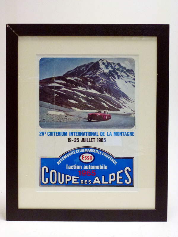 Lot 73 - 1965 Rally Coupe Des Alpes Advertising Poster