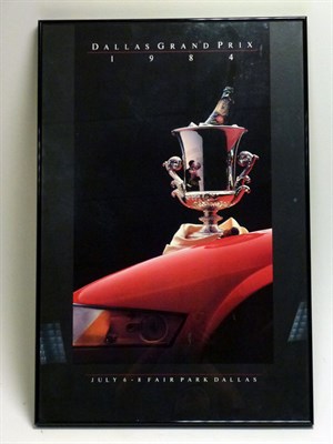 Lot 138 - Dallas Grand Prix / Ferrari Publicity Original Poster, 1984