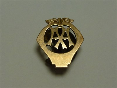 Lot 282 - A Solid Gold AA Automobile Association Lapel Badge